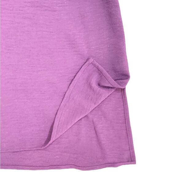 Calvin Klein sleeveless textured tank top in deep purple ribbed neckline size ox - Picture 6 of 12